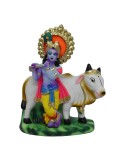 Krishna with Cow - 7.5"