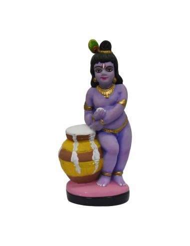 Standing Krishna With Butter Pot Big - 9"