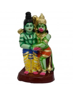 Ramar Hanuman Hugging - 12"