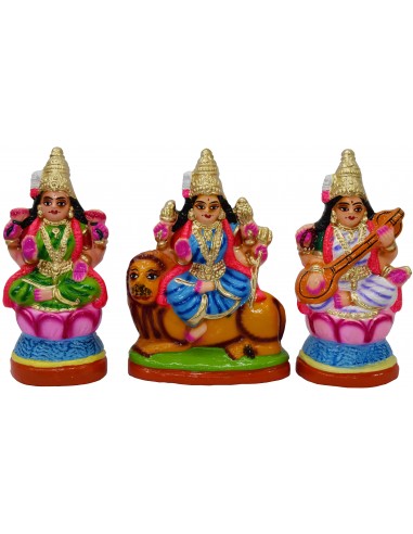 Lakshmi , Saraswathi & Durga (medium) - 8"