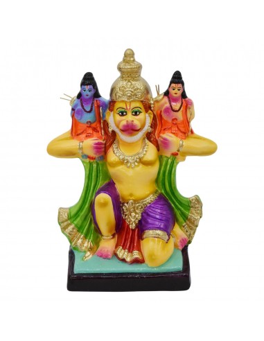 Hanuman & ramar,lakshmanar - 8.5"