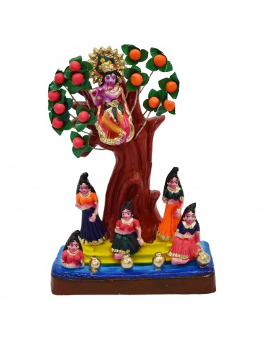 Krishna Steals Gopis Cloths - 11"