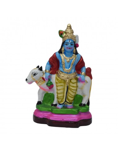 Cow with Krishna (small) - 10"