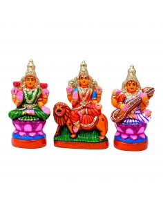 Lakshmi , Saraswathi & Durga (Small) - 9"