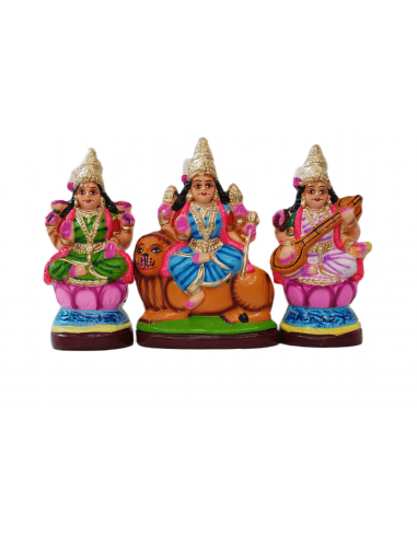 Lakshmi, Saraswati, Durga - 8.5"