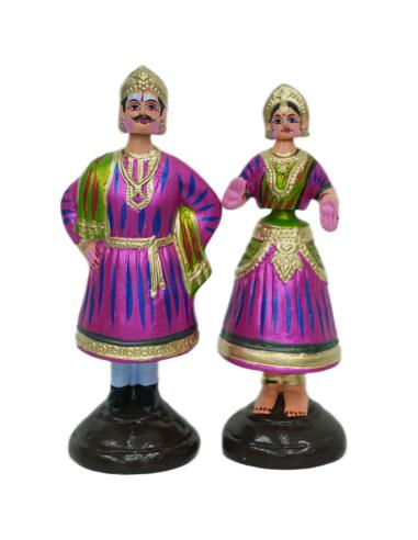 Tanjore Dancing Doll - Raja Rani - 12"